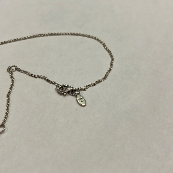 Pandora Sparkling Lines Open Work Necklace, Sterling Silver, Cubic Zirconia - Picture 7 of 7